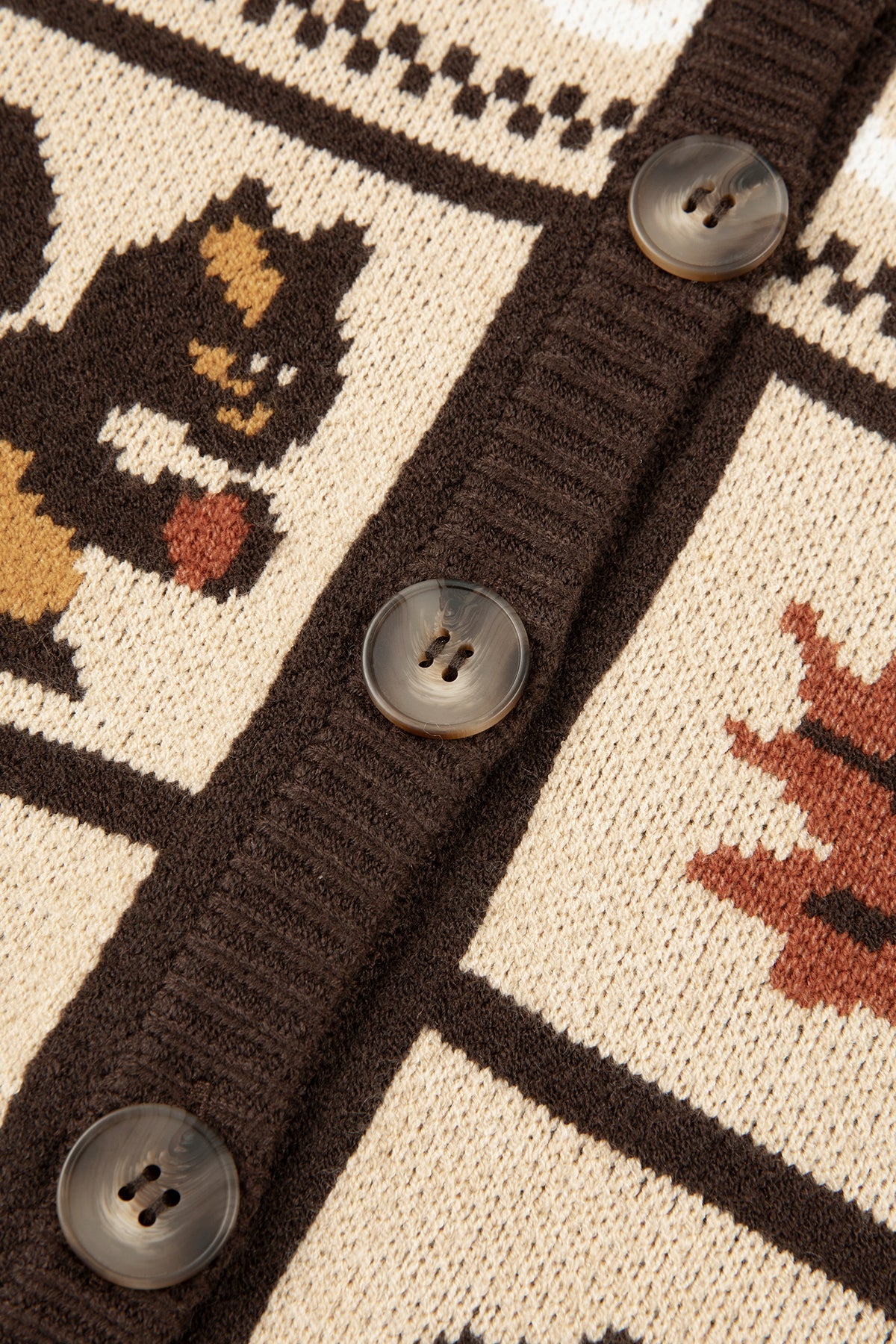 Feleece Island-Style Hoodie - Warm Pinecone