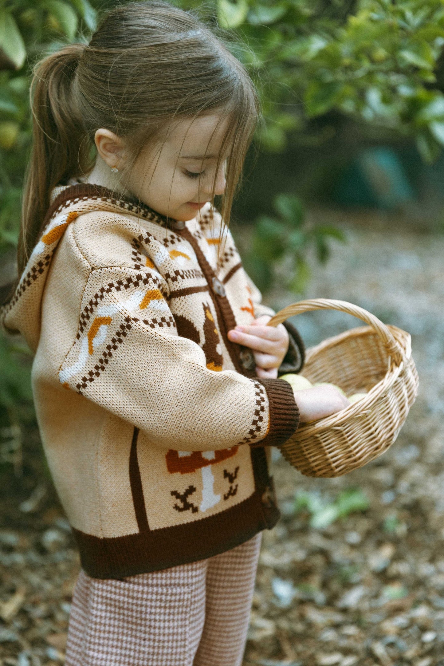Feleece Island-Style Hoodie - Warm Pinecone