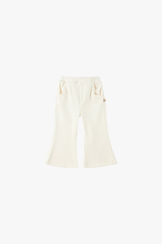 Flare Corduroy Pants - Cream