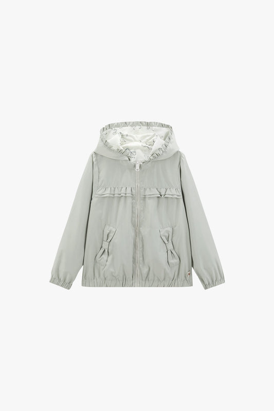 Flip Flop Butterfly Reversible Jacket - Cloud Mist Butter Bow Print