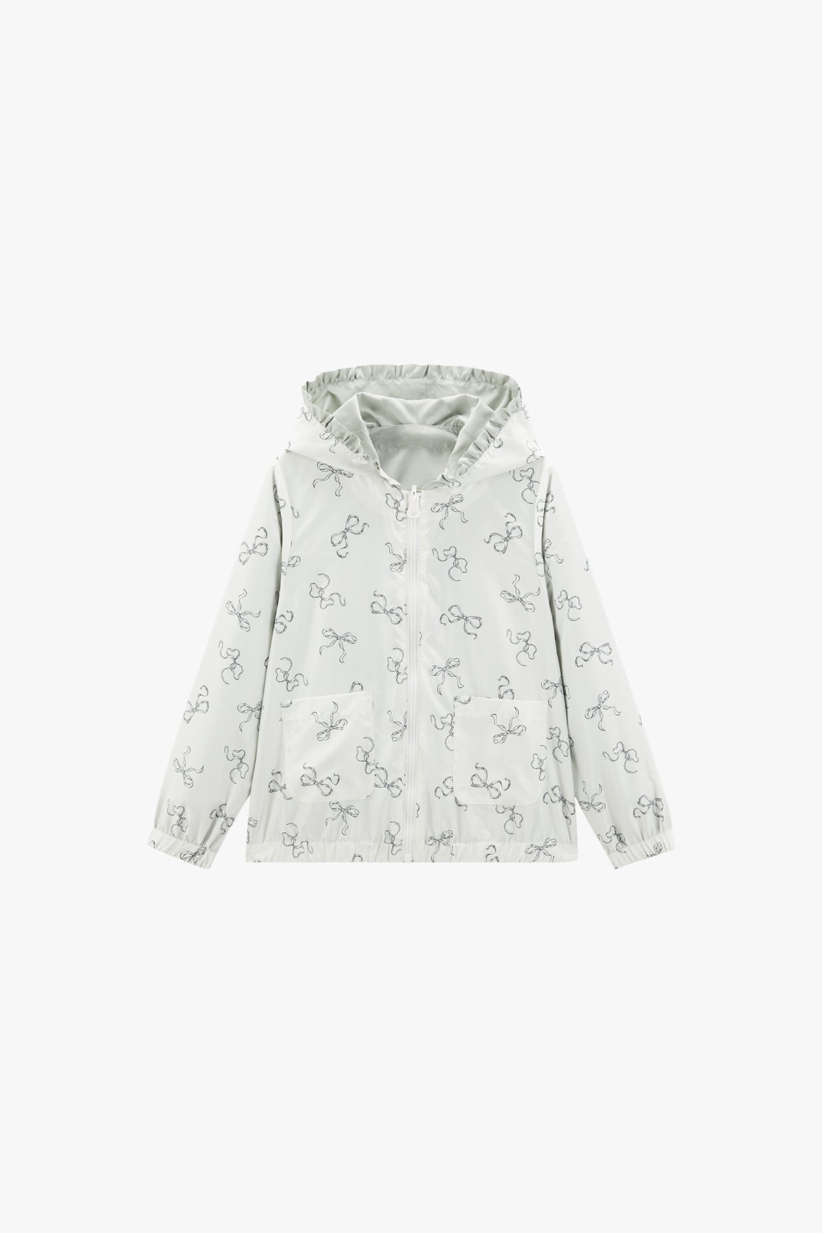 Flip Flop Butterfly Reversible Jacket - Cloud Mist Butter Bow Print