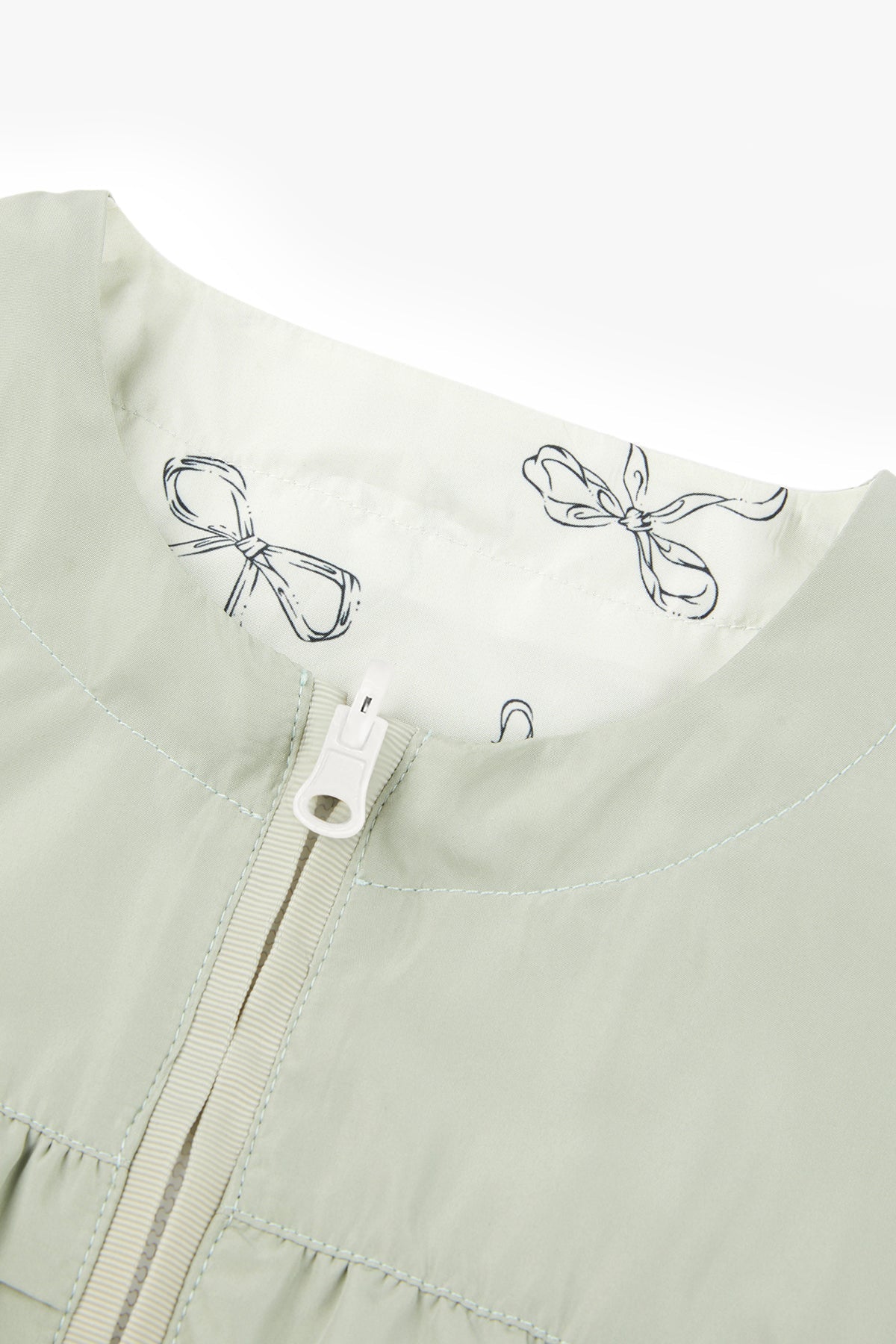 Flip Flop Butterfly Reversible Jacket - Cloud Mist Butter Bow Print