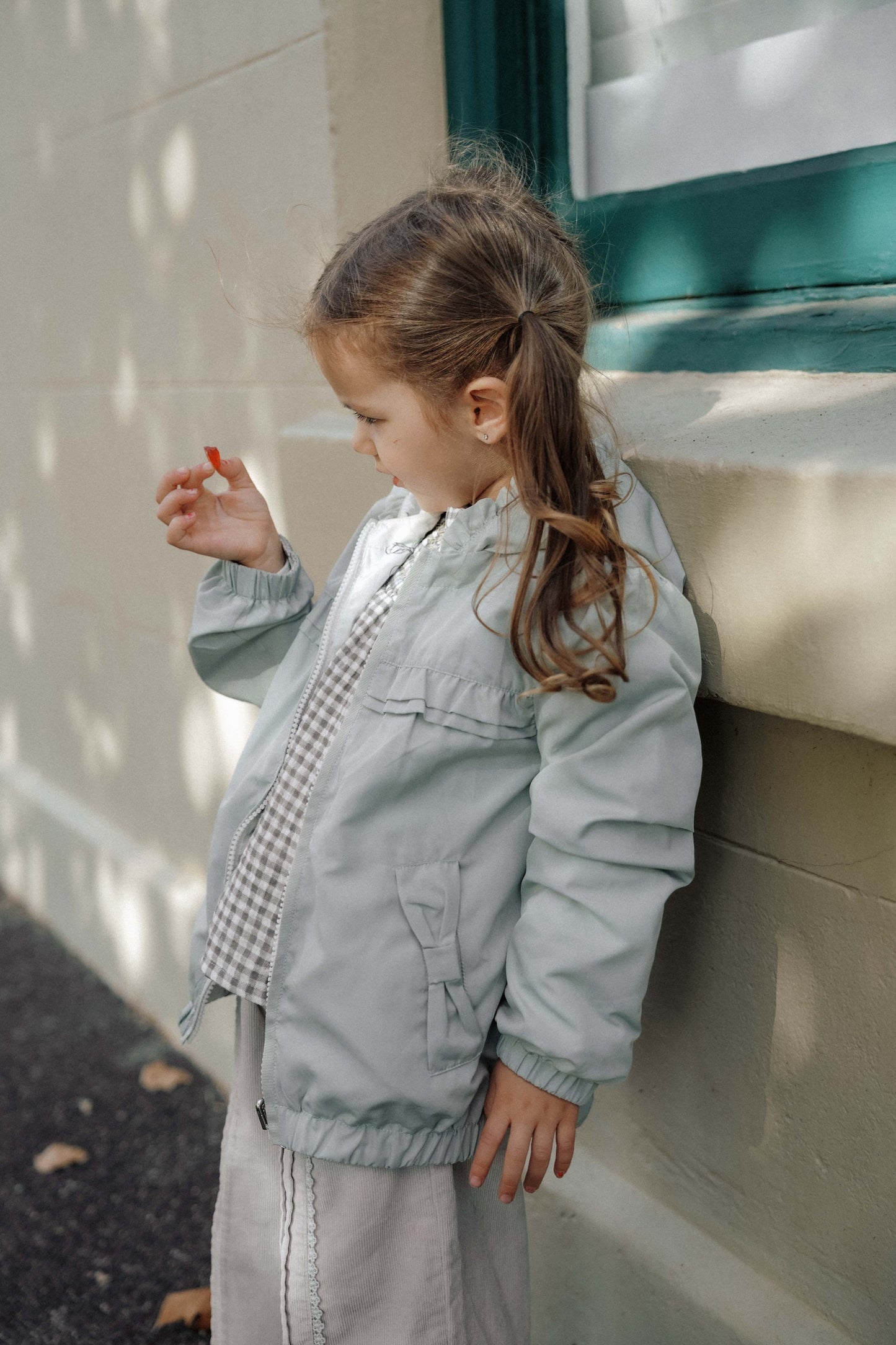 Flip Flop Butterfly Reversible Jacket - Cloud Mist Butter Bow Print