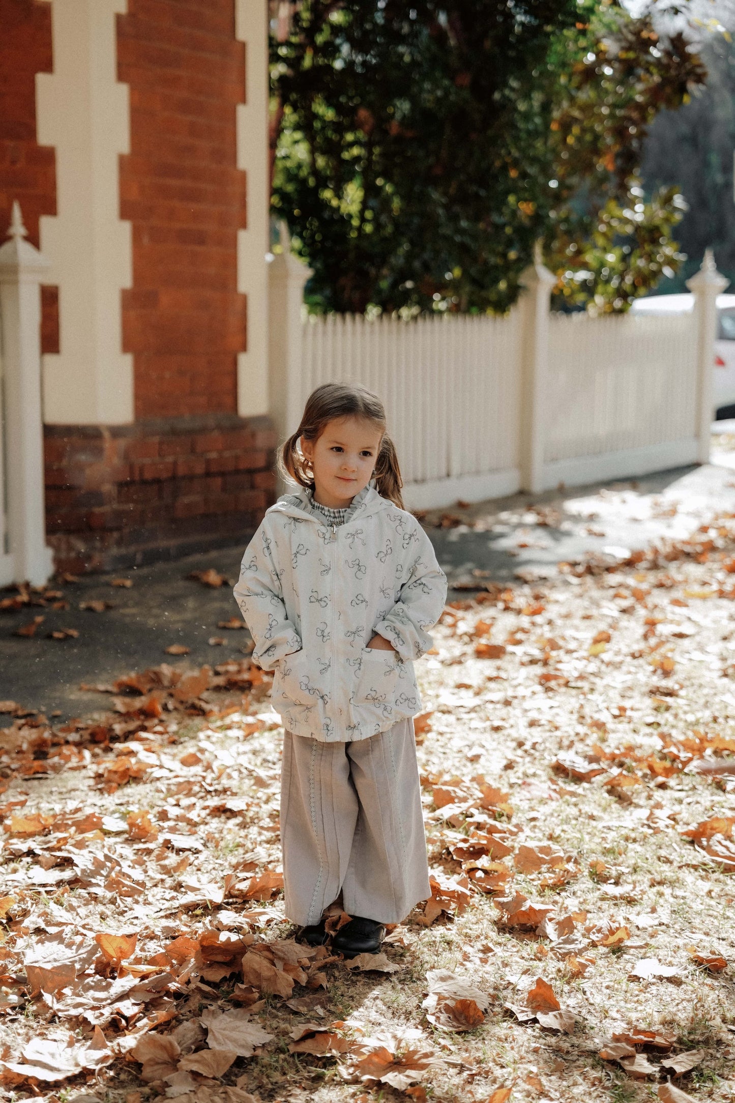 Flip Flop Butterfly Reversible Jacket - Cloud Mist Butter Bow Print