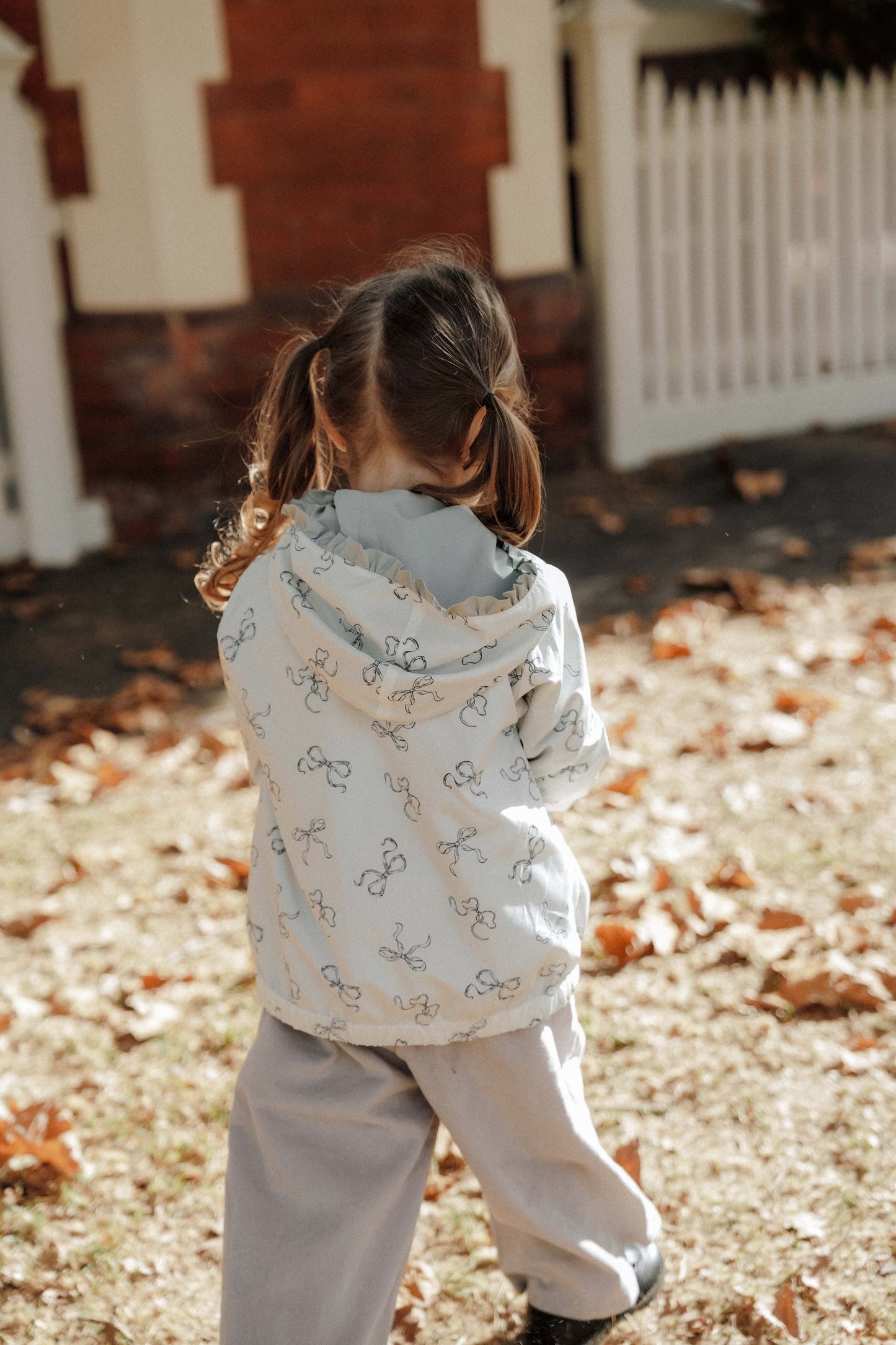 Flip Flop Butterfly Reversible Jacket - Cloud Mist Butter Bow Print