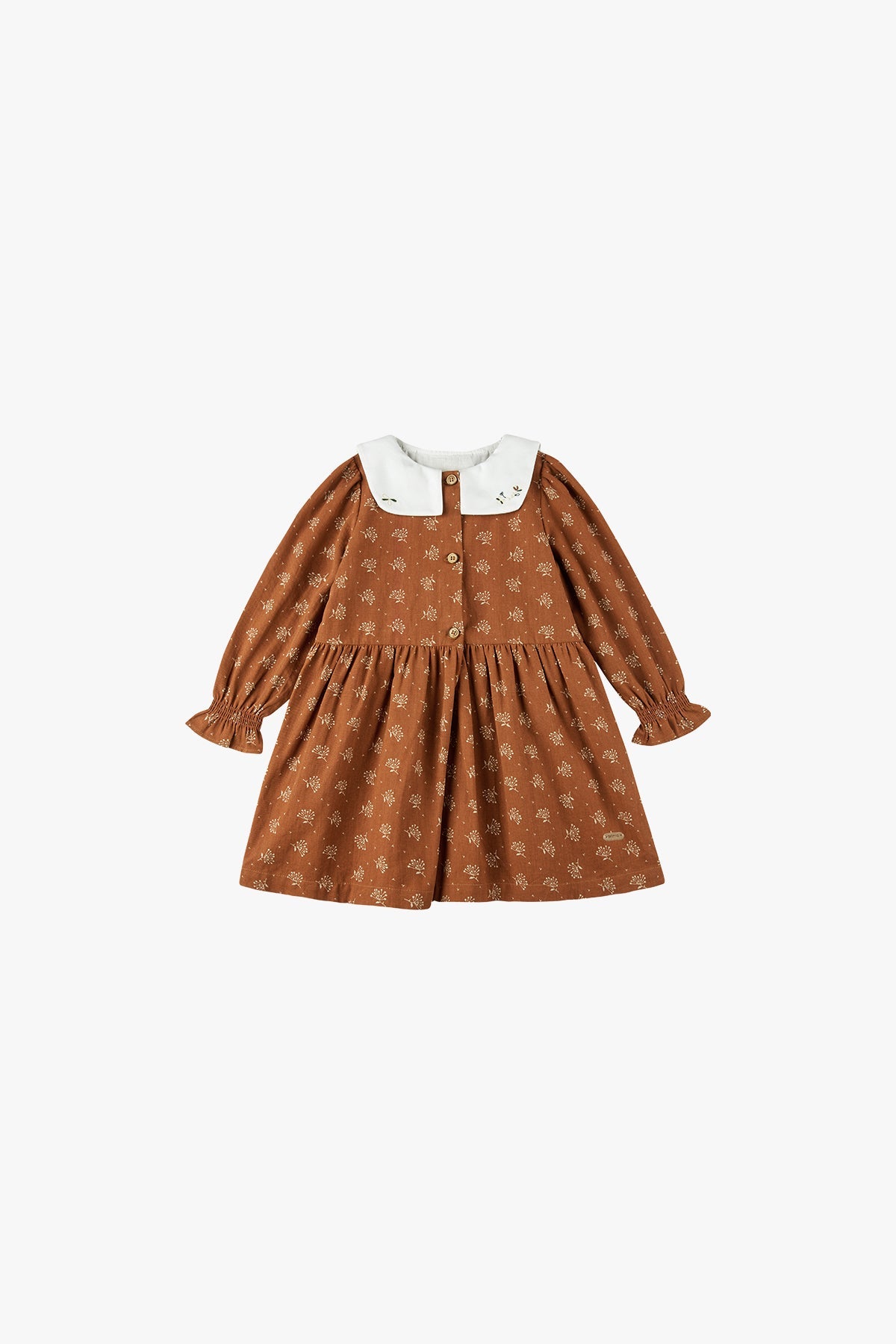 Floral Printed Dress - Caramel