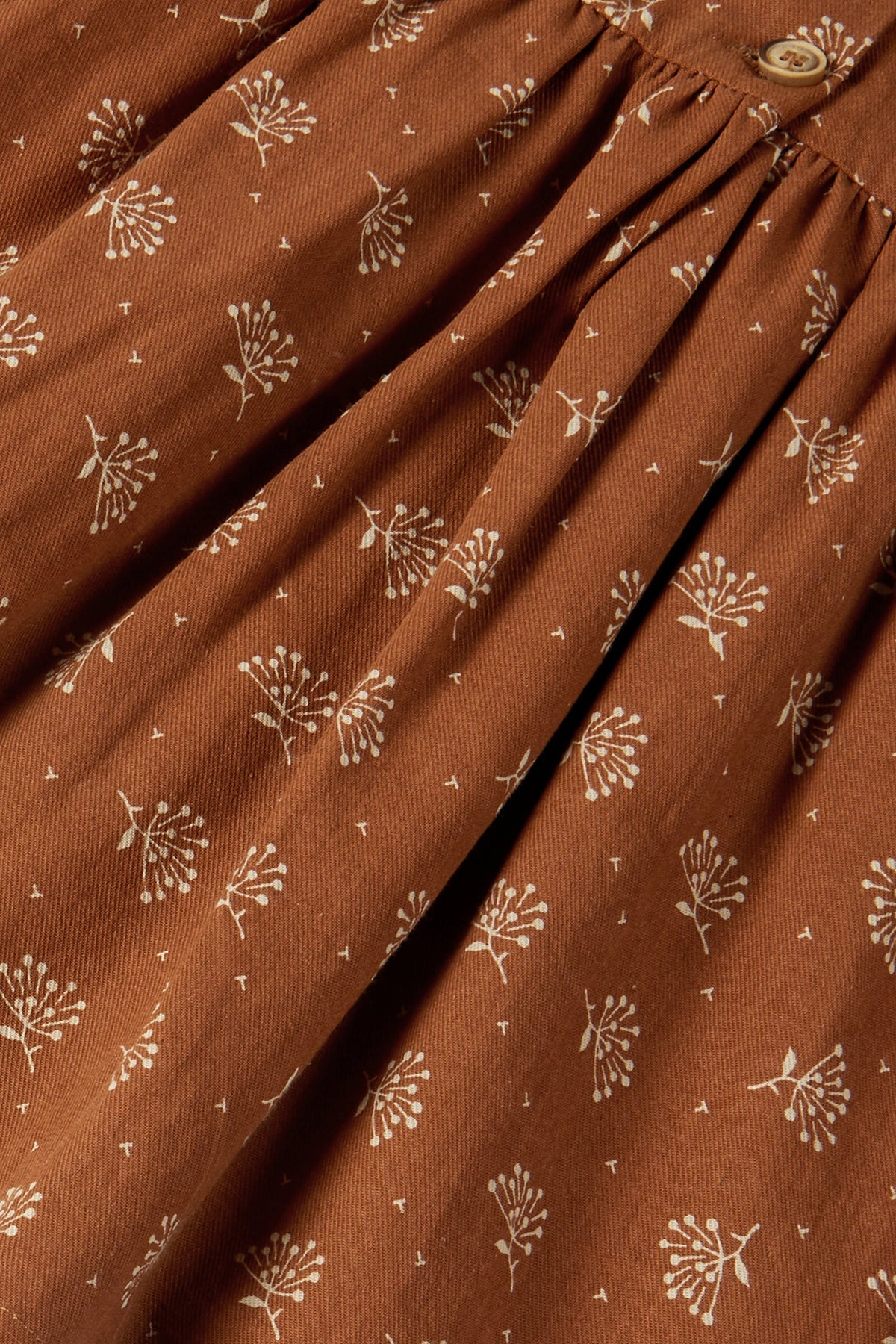 Floral Printed Dress - Caramel