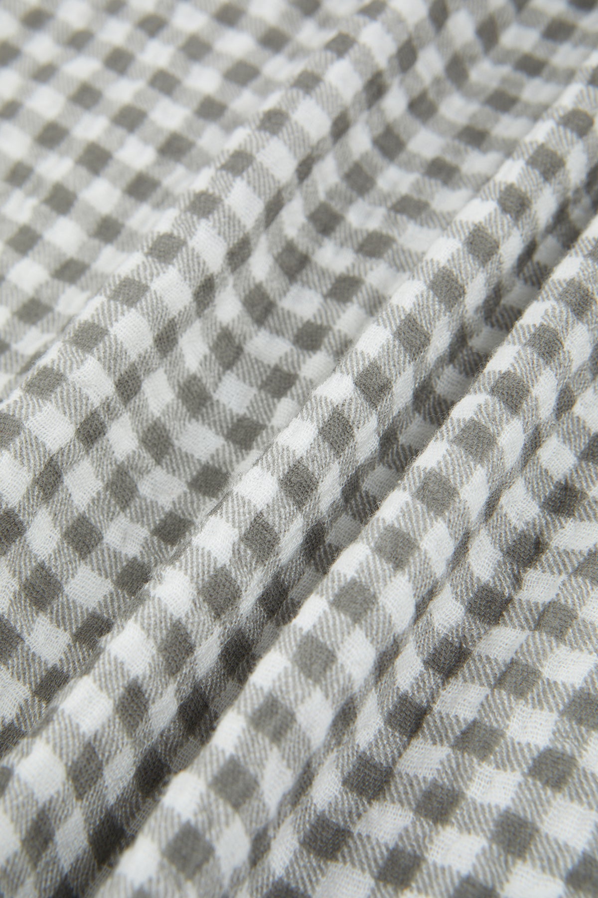 Forest Woven Smock Blouse - Olive Grey Check