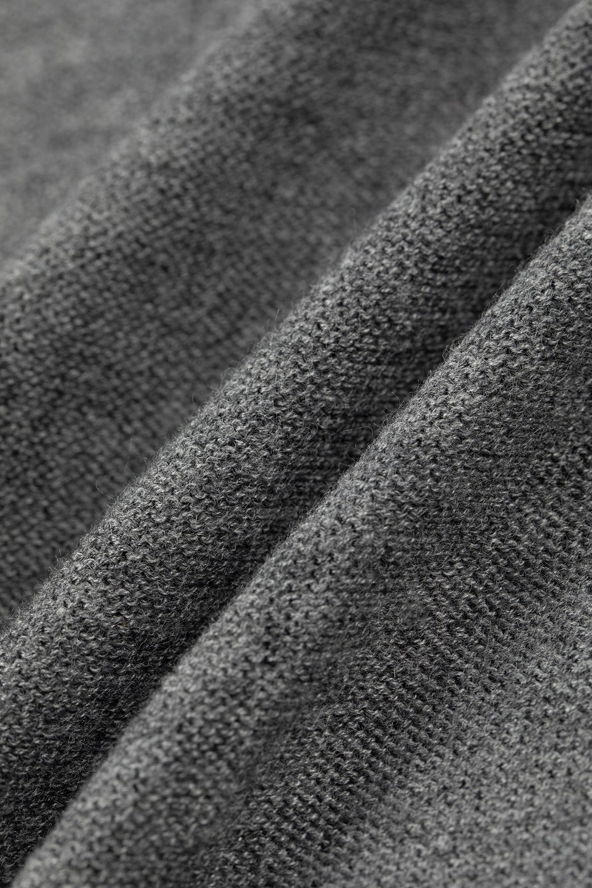 Grey Shadow Wool Cardigan - Cloud and mist dust