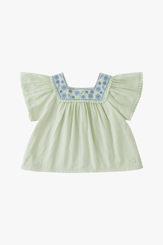 Jacquard Top - Pale Green