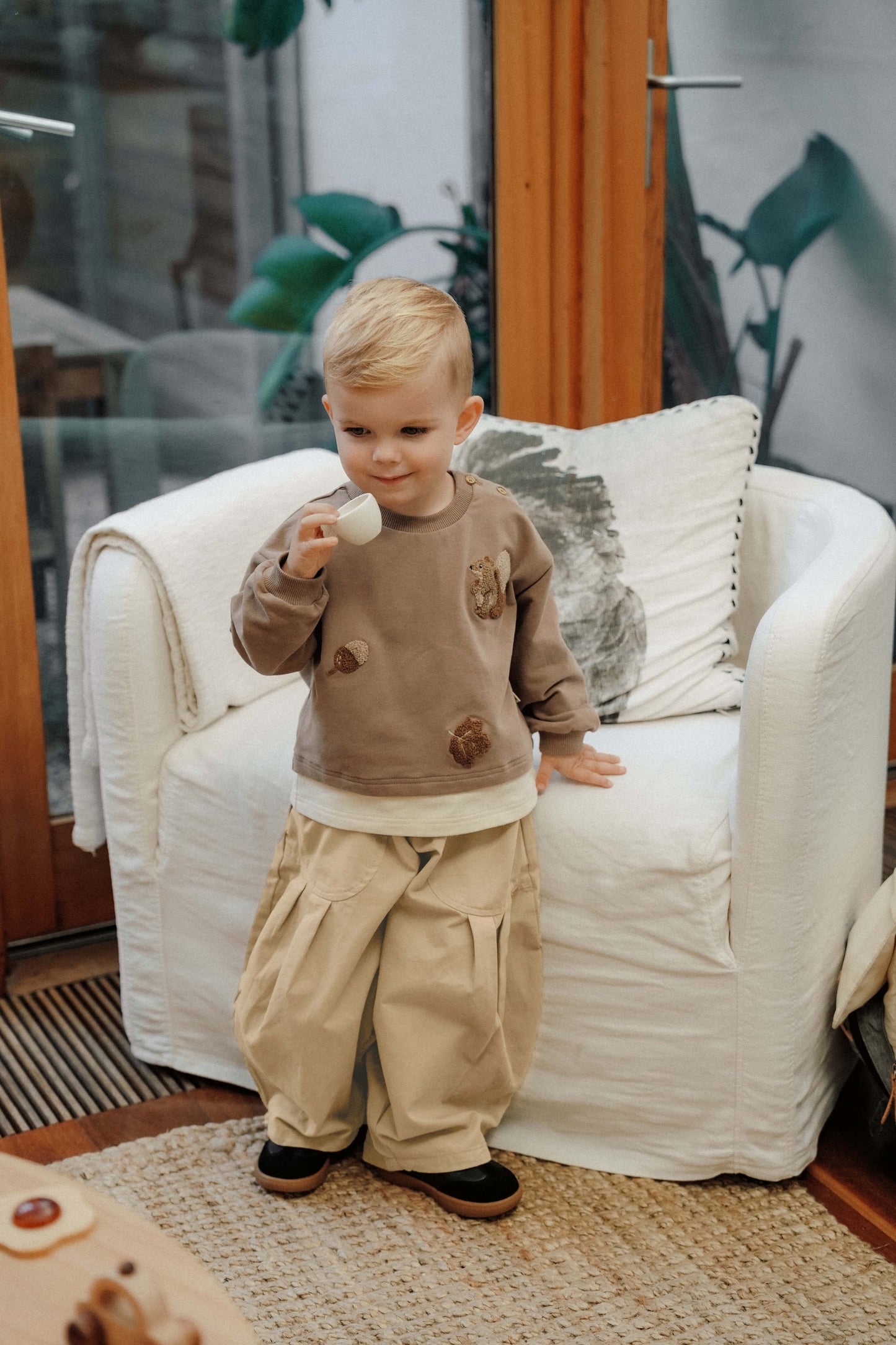 Kangoroo Carry Trousers - Hazelnut Latte