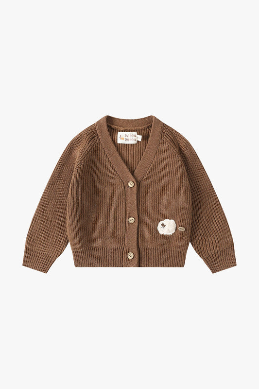 Knit Cardigan - Amber Brown