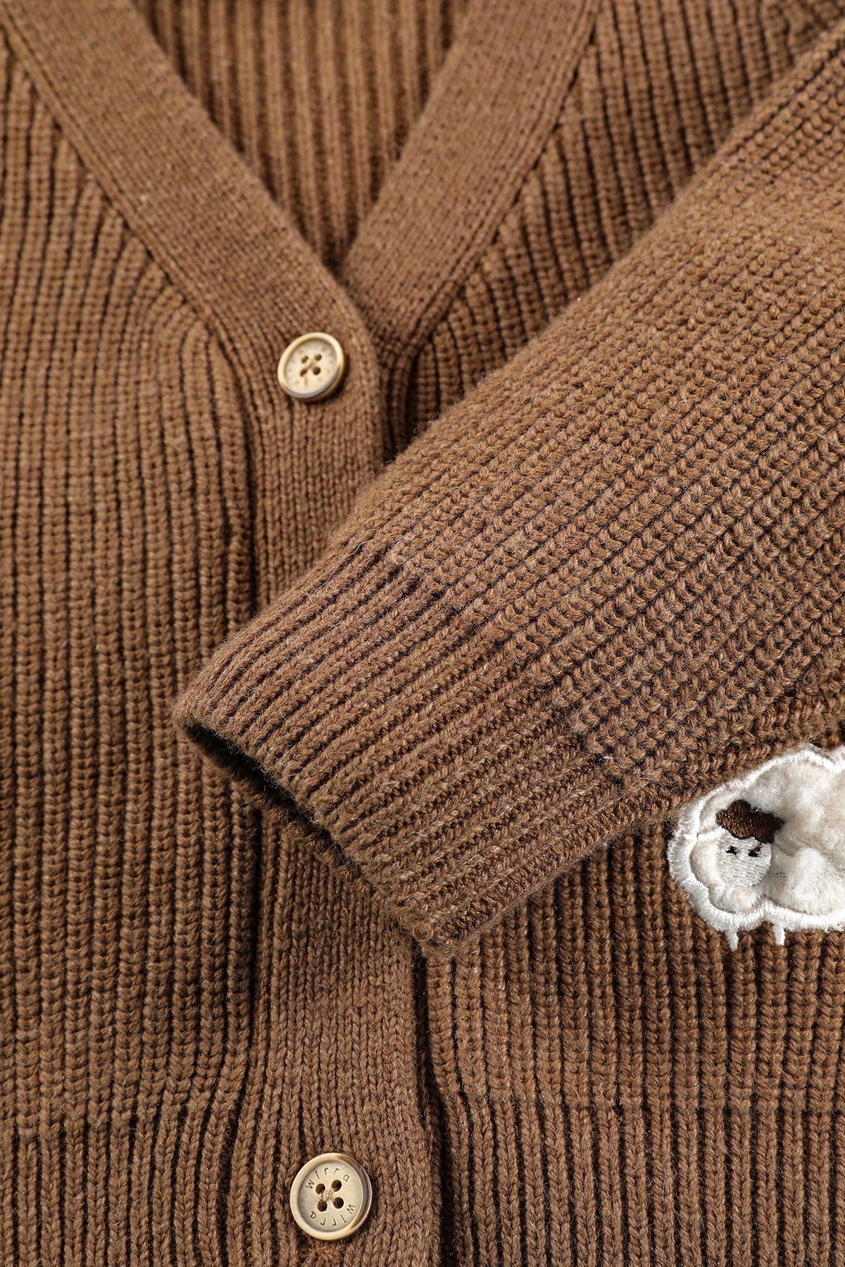 Knit Cardigan - Amber Brown