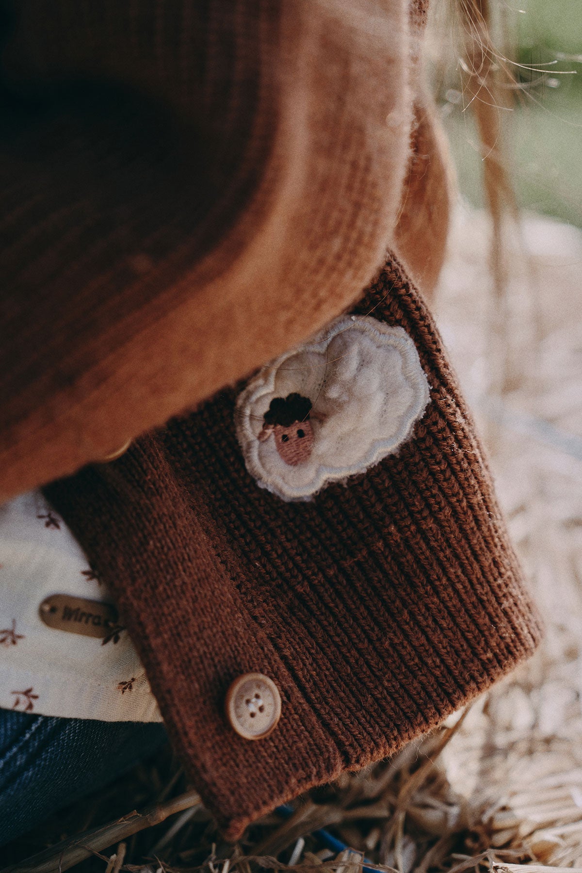 Knit Cardigan - Amber Brown