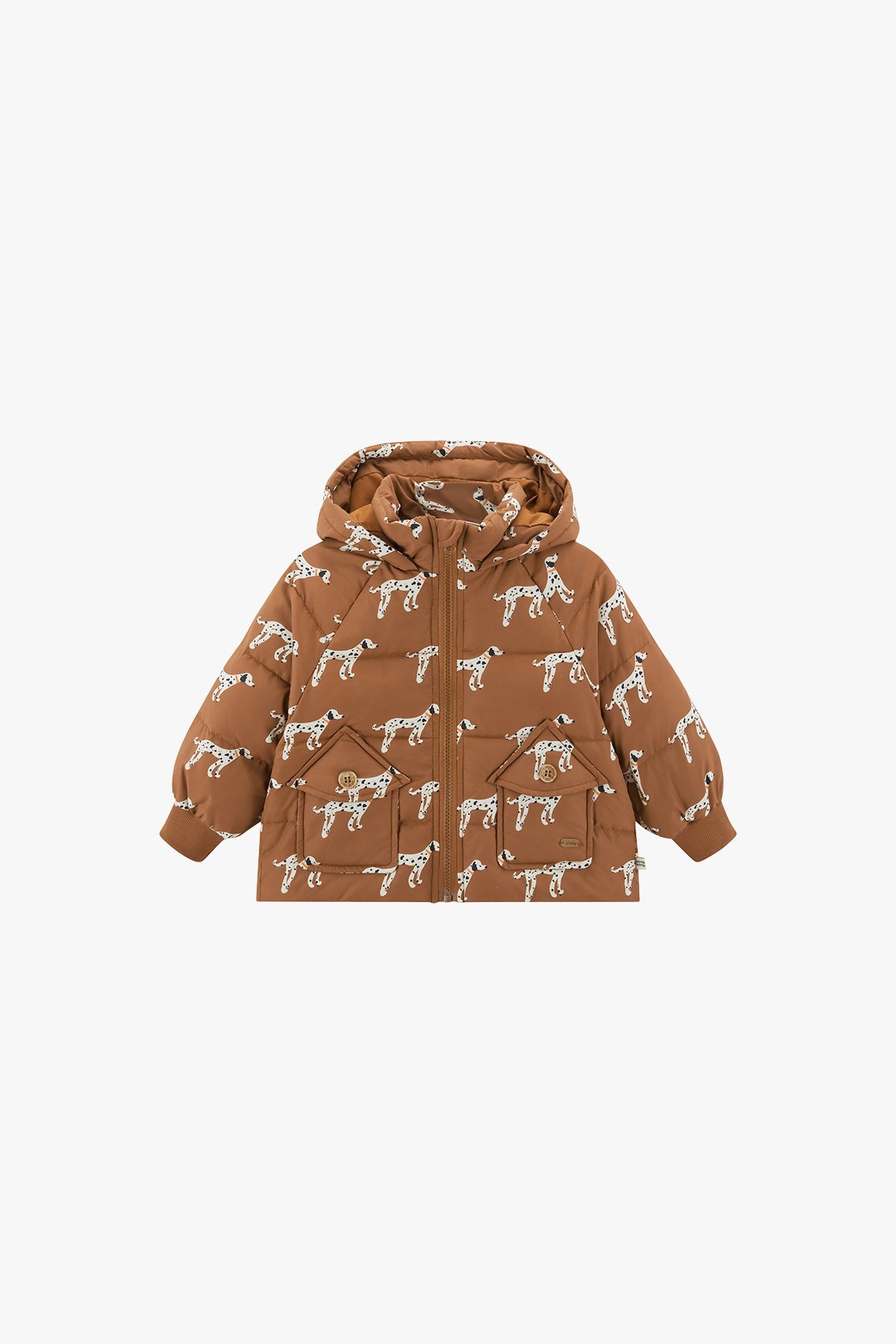Latte Brown Down Jacket - Sunset Brown