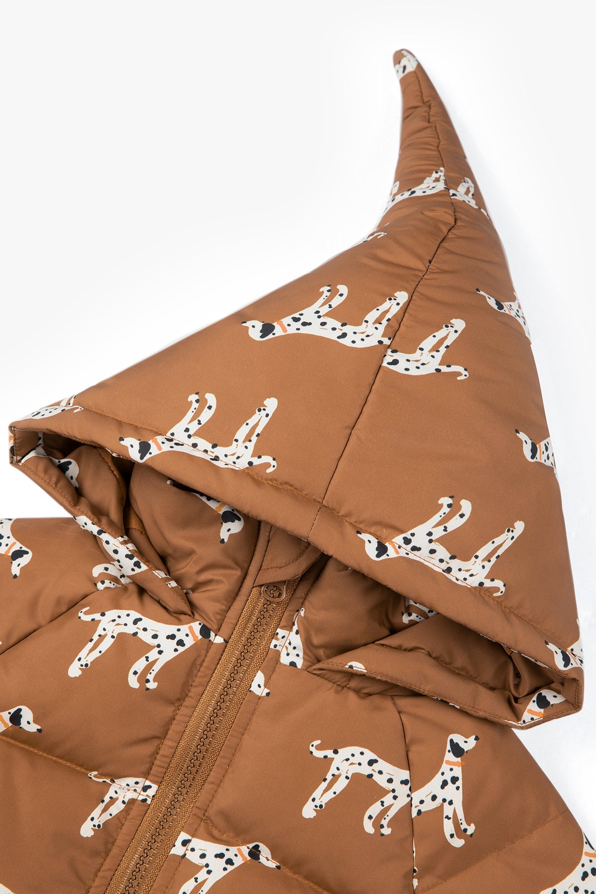 Latte Brown Down Jacket - Sunset Brown