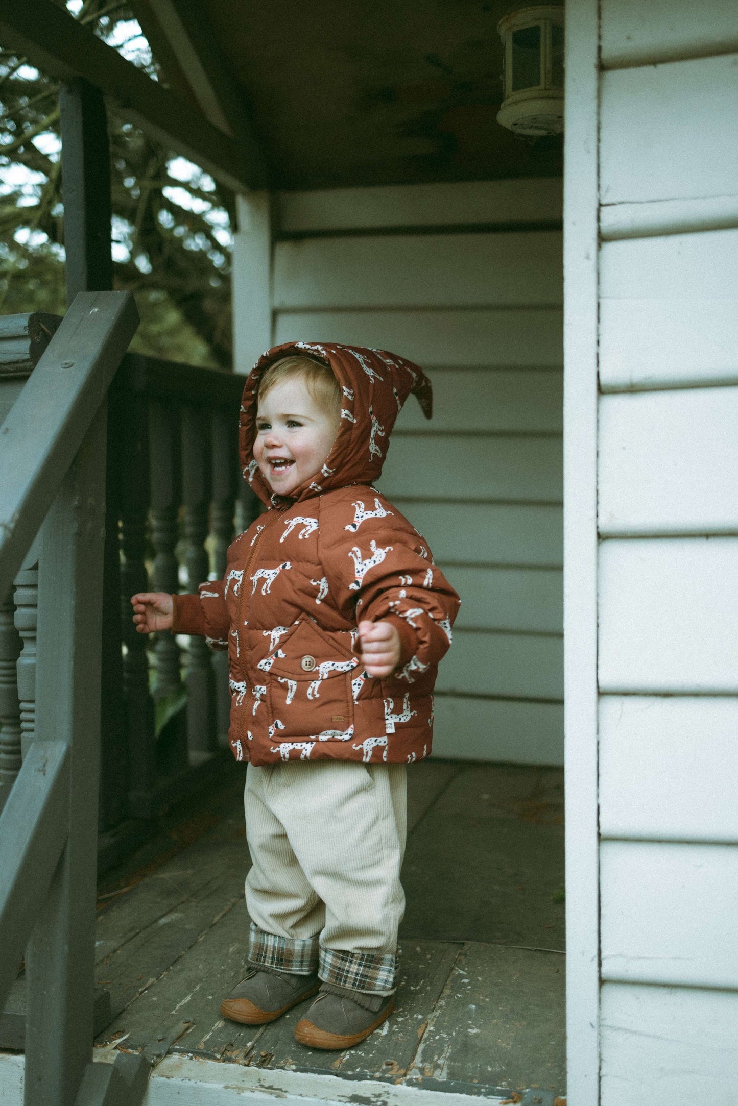 Latte Brown Down Jacket - Sunset Brown