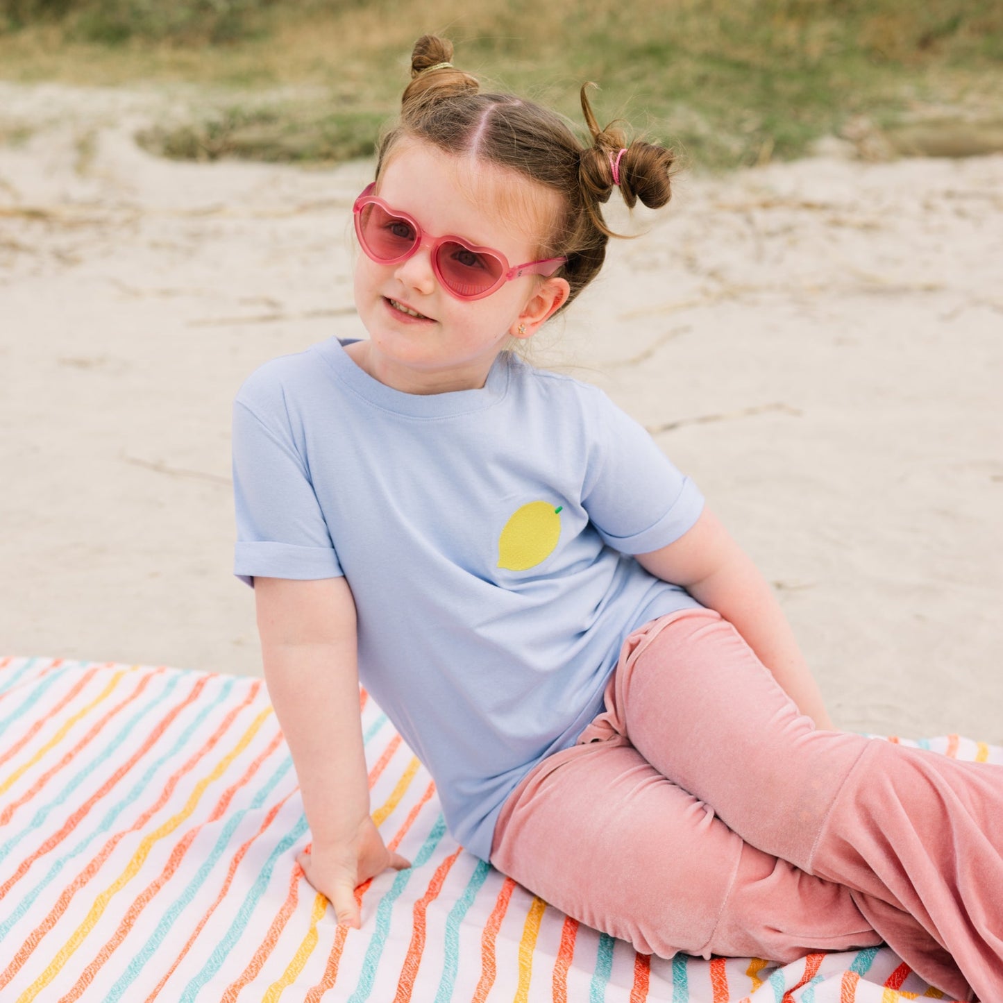 Non-Polarized Heart Sunglasses | "Fushia Haze"