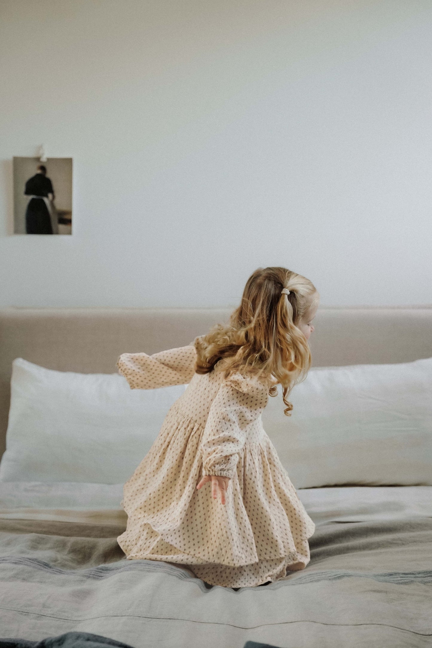 Layered Paisley Dress - Dusty Vanilla