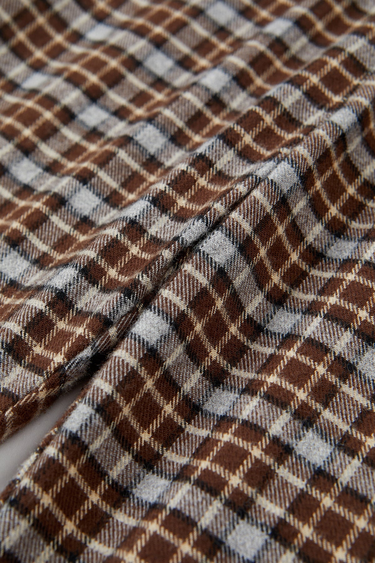 Little Acorn Check Pants - Acorn Brown Mix