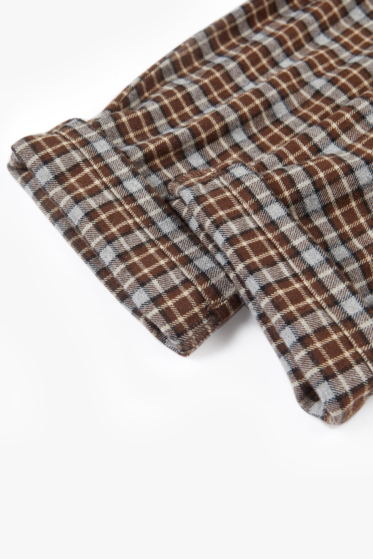 Little Acorn Check Pants - Acorn Brown Mix