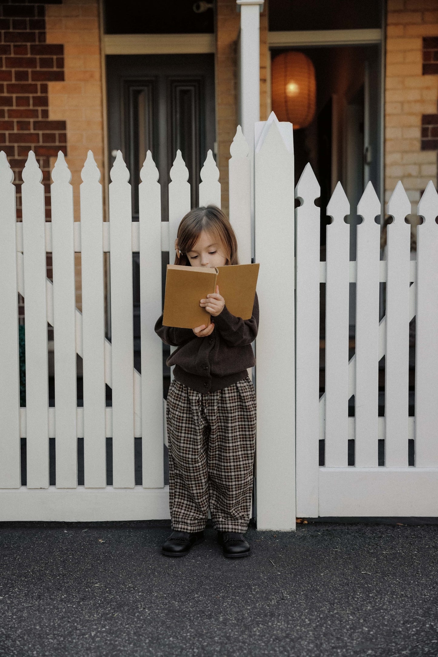 Little Acorn Check Pants - Acorn Brown Mix