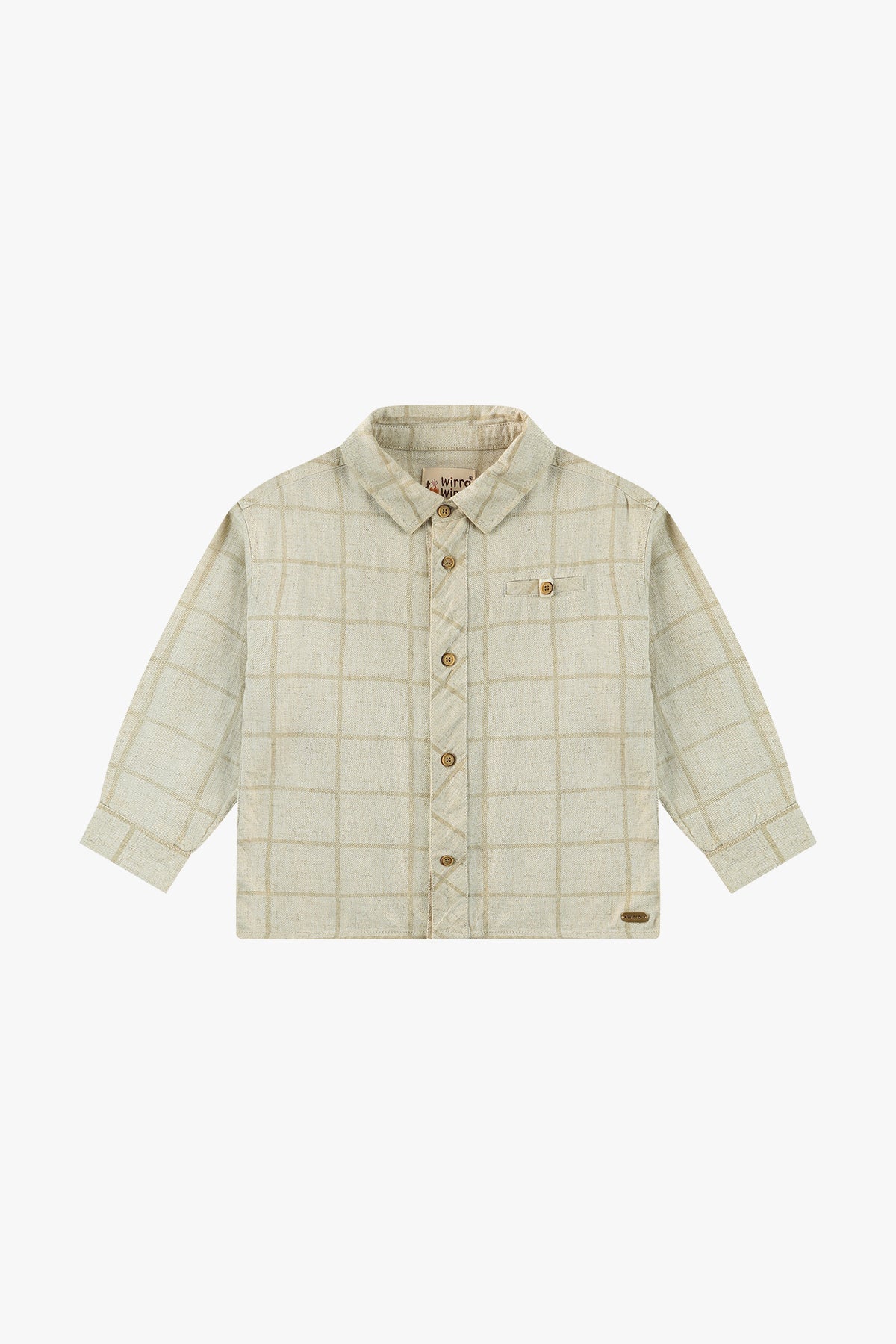 Long Sleeve Linen Shirt - Linen
