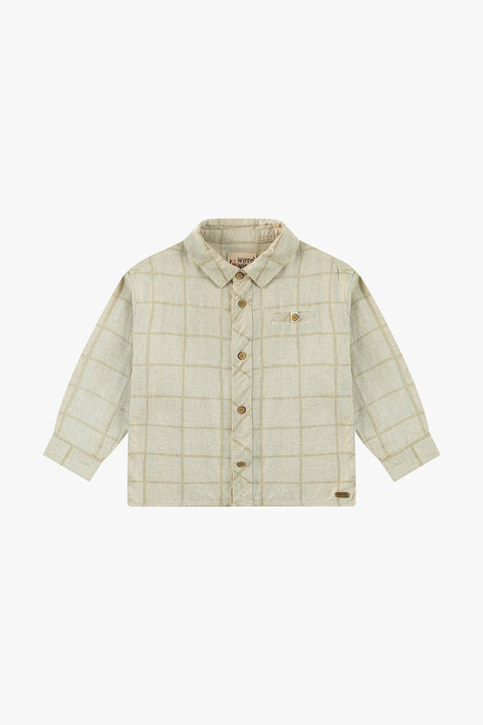 Long Sleeve Linen Shirt - Linen