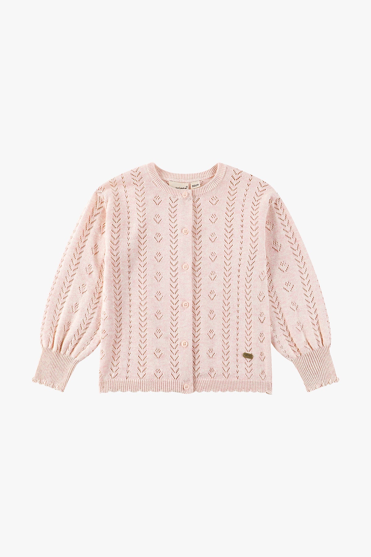 Long Sleeved Cardigan - Pale Pink