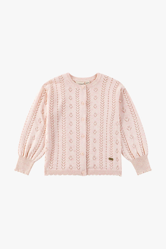 Long Sleeved Cardigan - Pale Pink