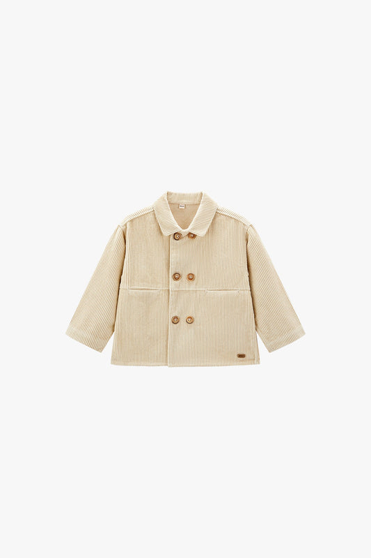Milky Clay Cord Jacket - Milky Clay