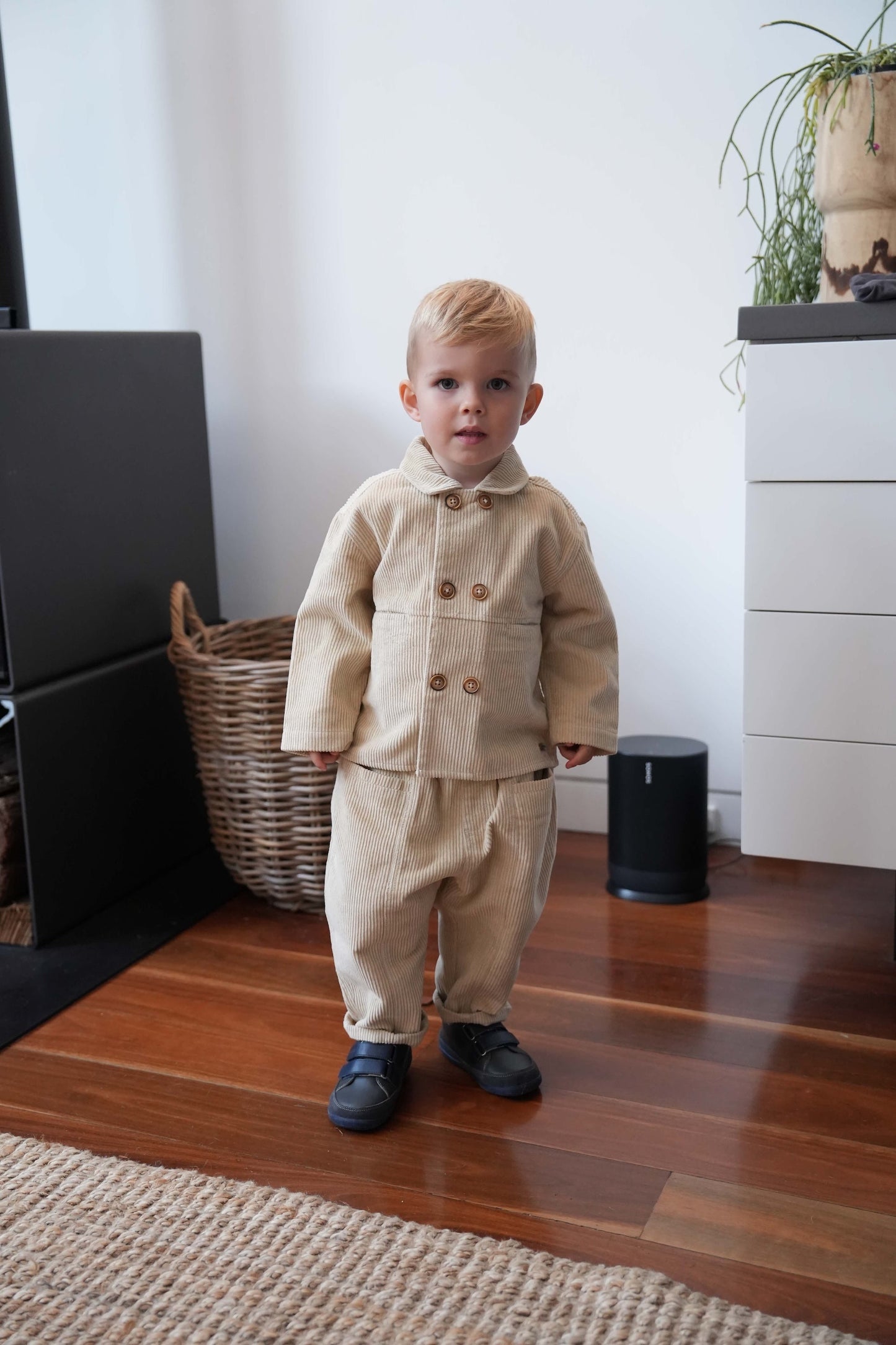 Milky Clay Cord Pants - Milky Clay