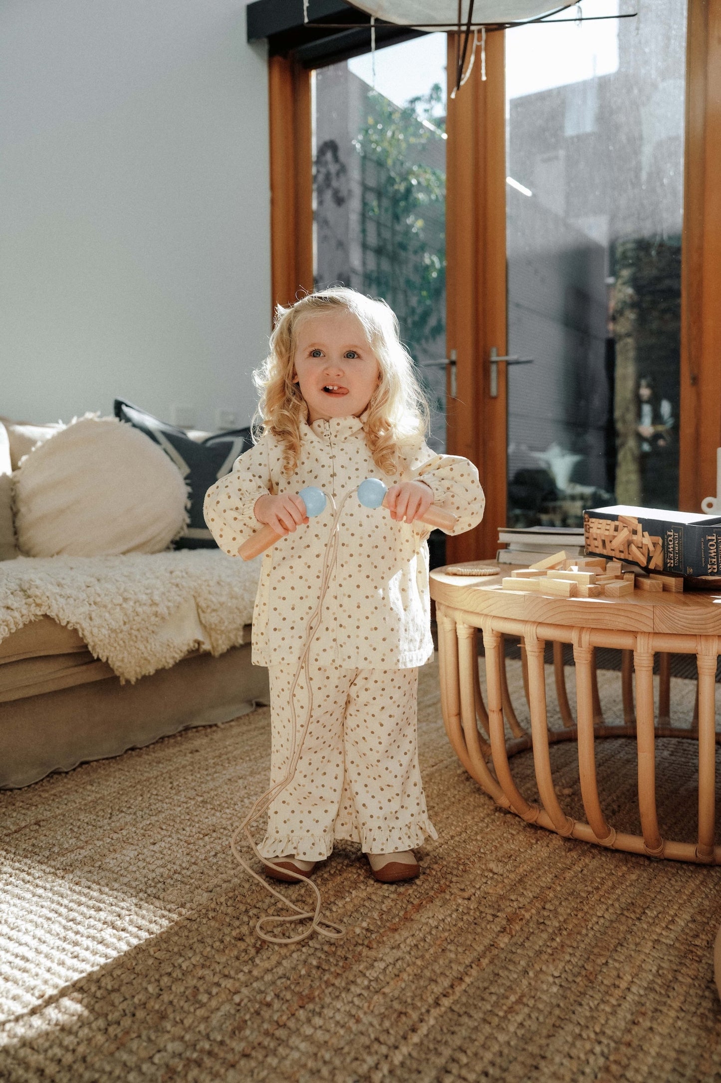 Milky Dot Ruffle Trousers - Milky Dot
