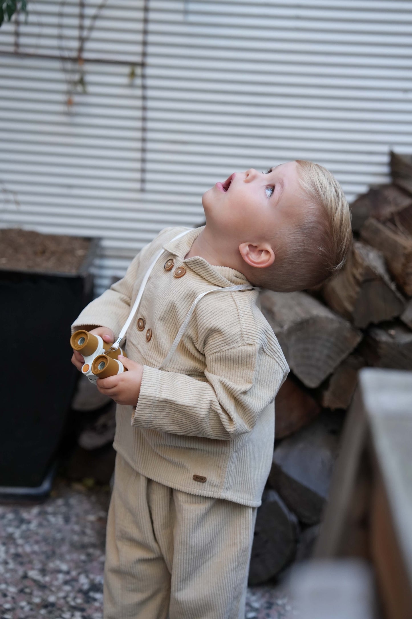 Milky Clay Cord Jacket - Milky Clay