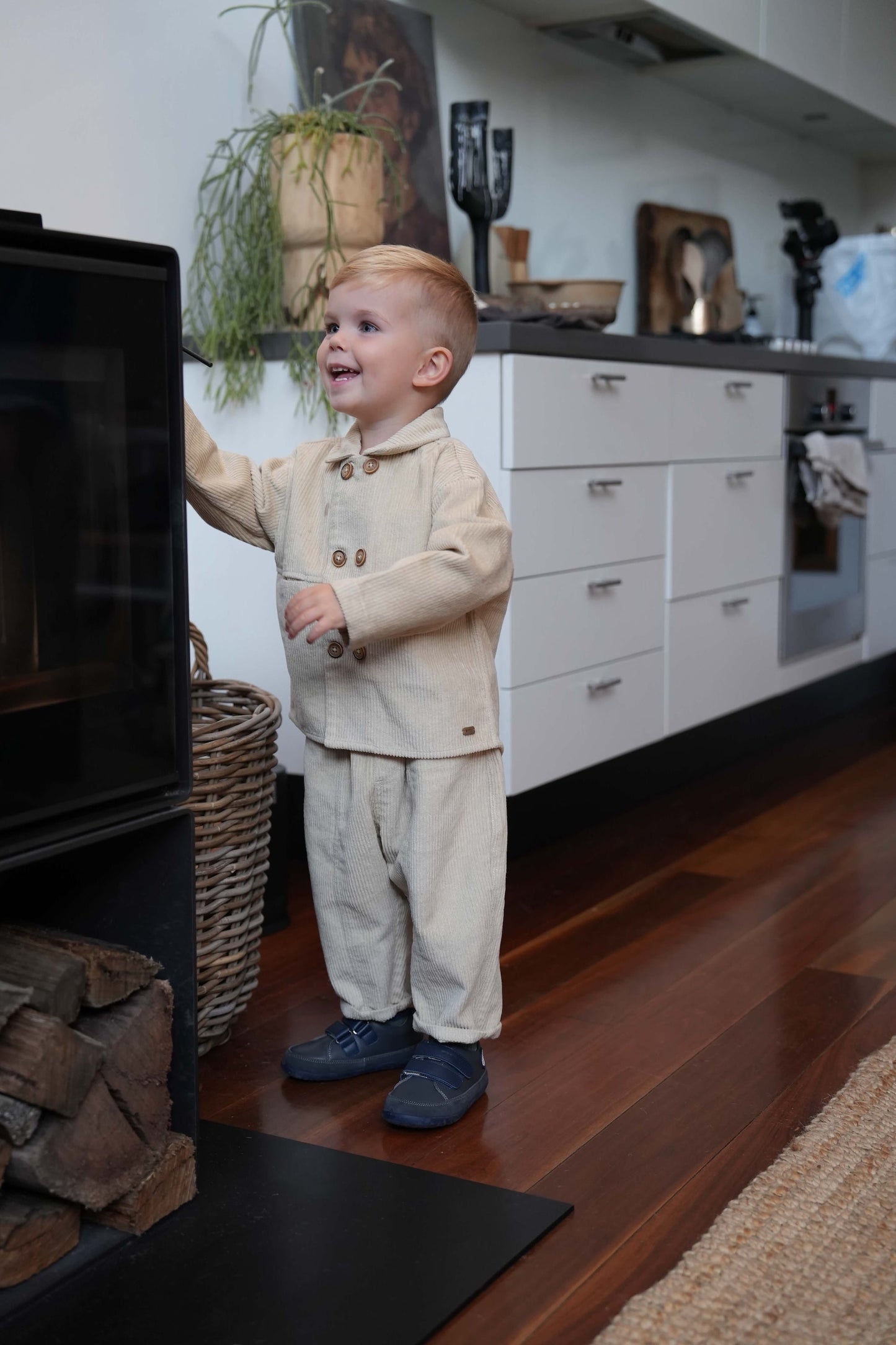 Milky Clay Cord Jacket - Milky Clay