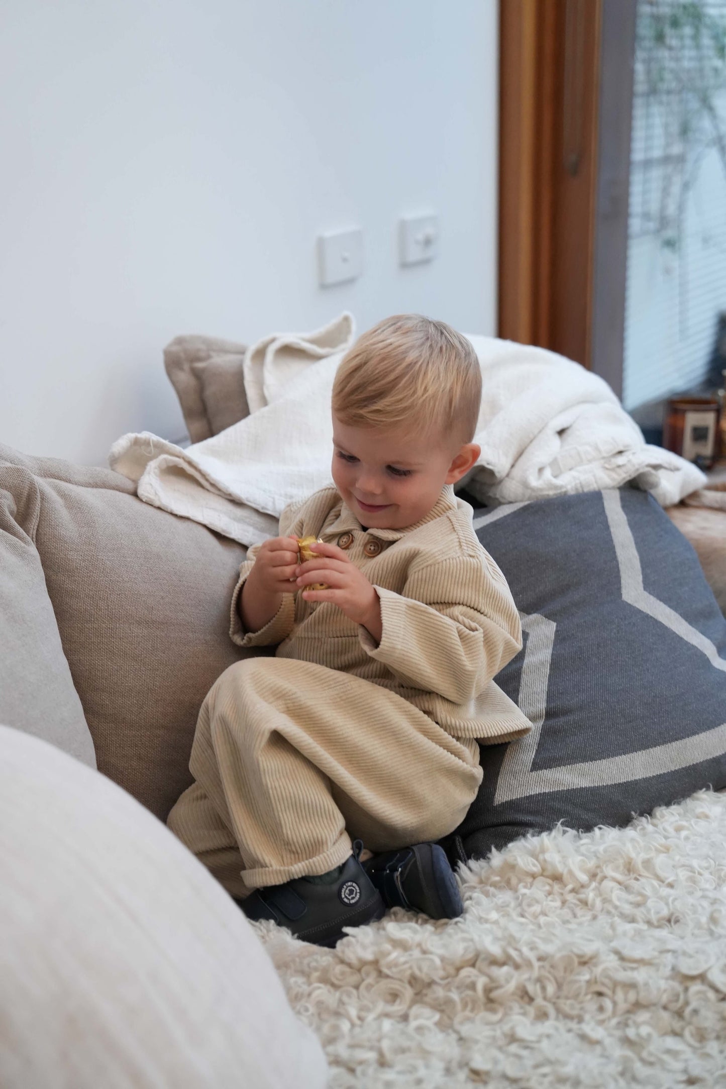 Milky Clay Cord Jacket - Milky Clay