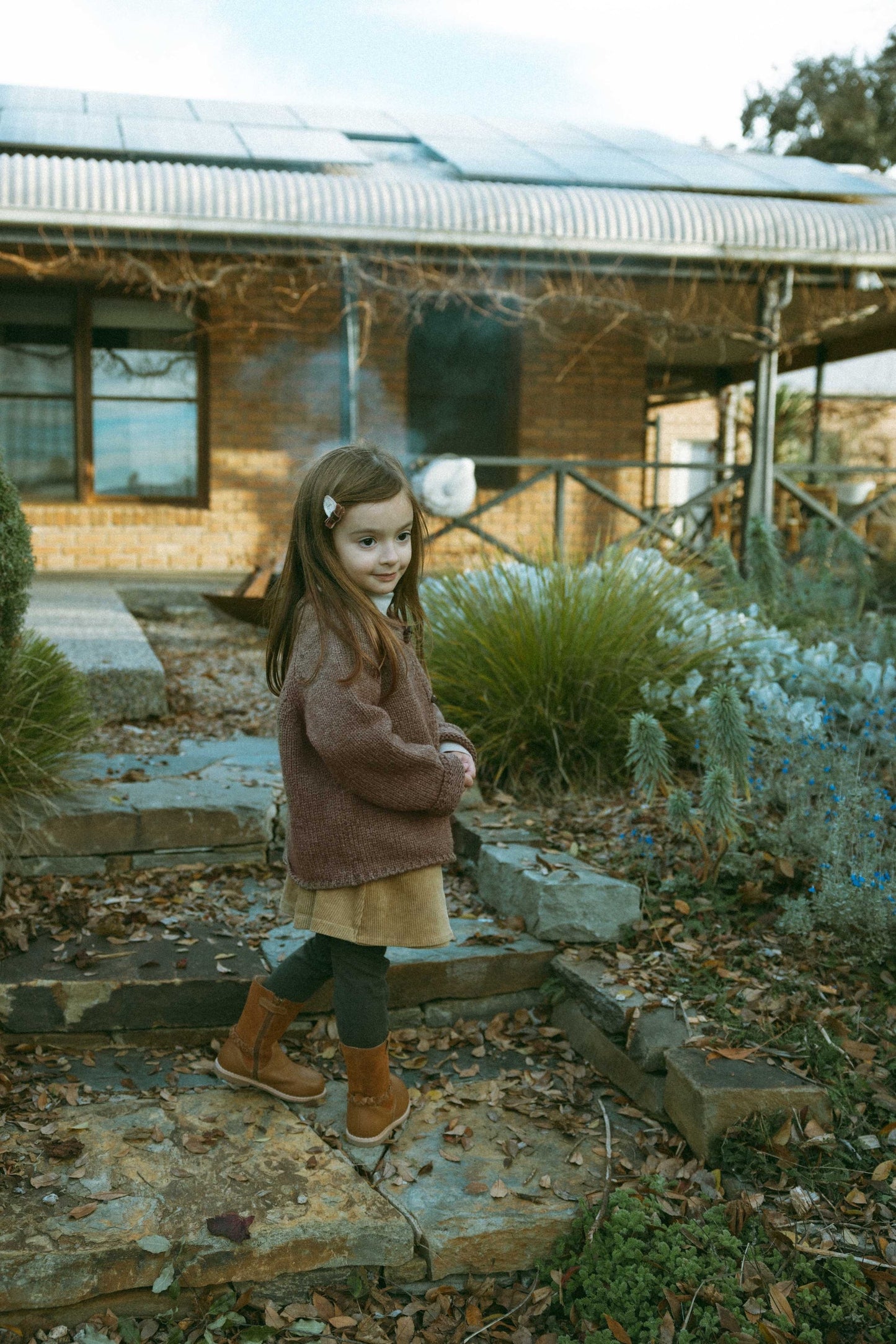 Mocha Thick-Knit Sweater With Wooden Buttons - Mocha