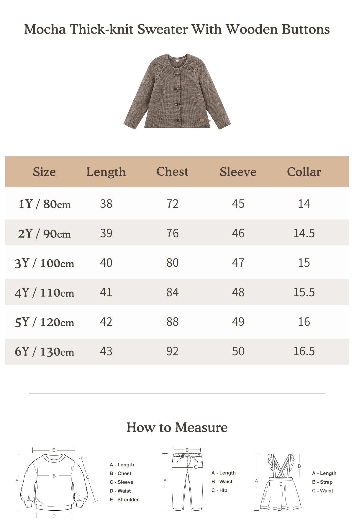 Mocha Thick-Knit Sweater With Wooden Buttons - Mocha