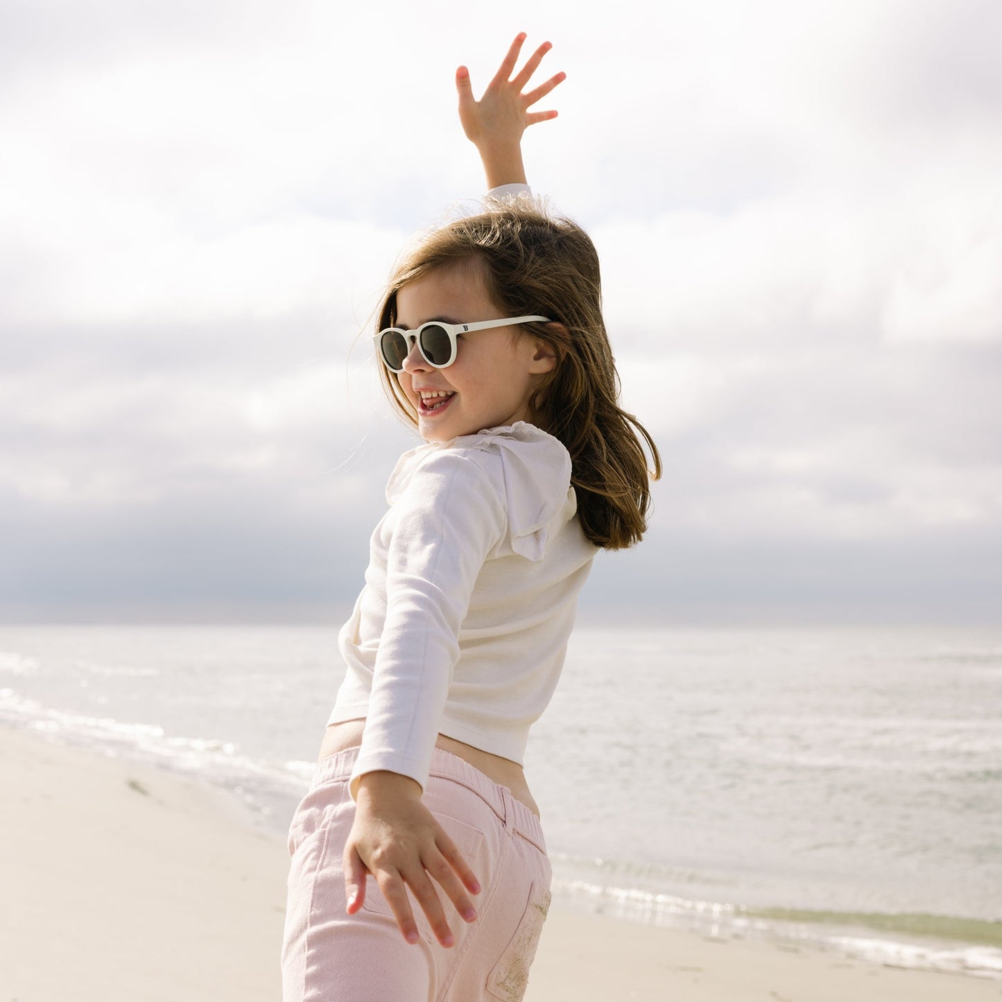 Non-Polarized Keyhole Sunglasses | Sweet Cream Amber Lenses