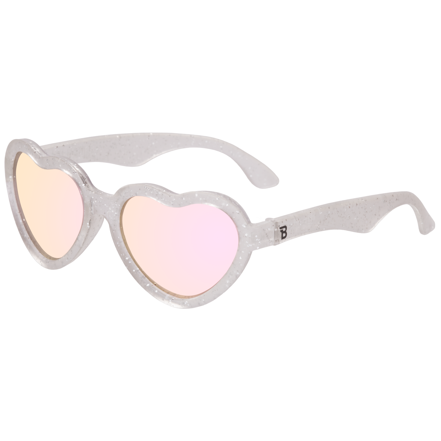 Non-Polarized Heart Sunglasses | "Silver Shimmer"