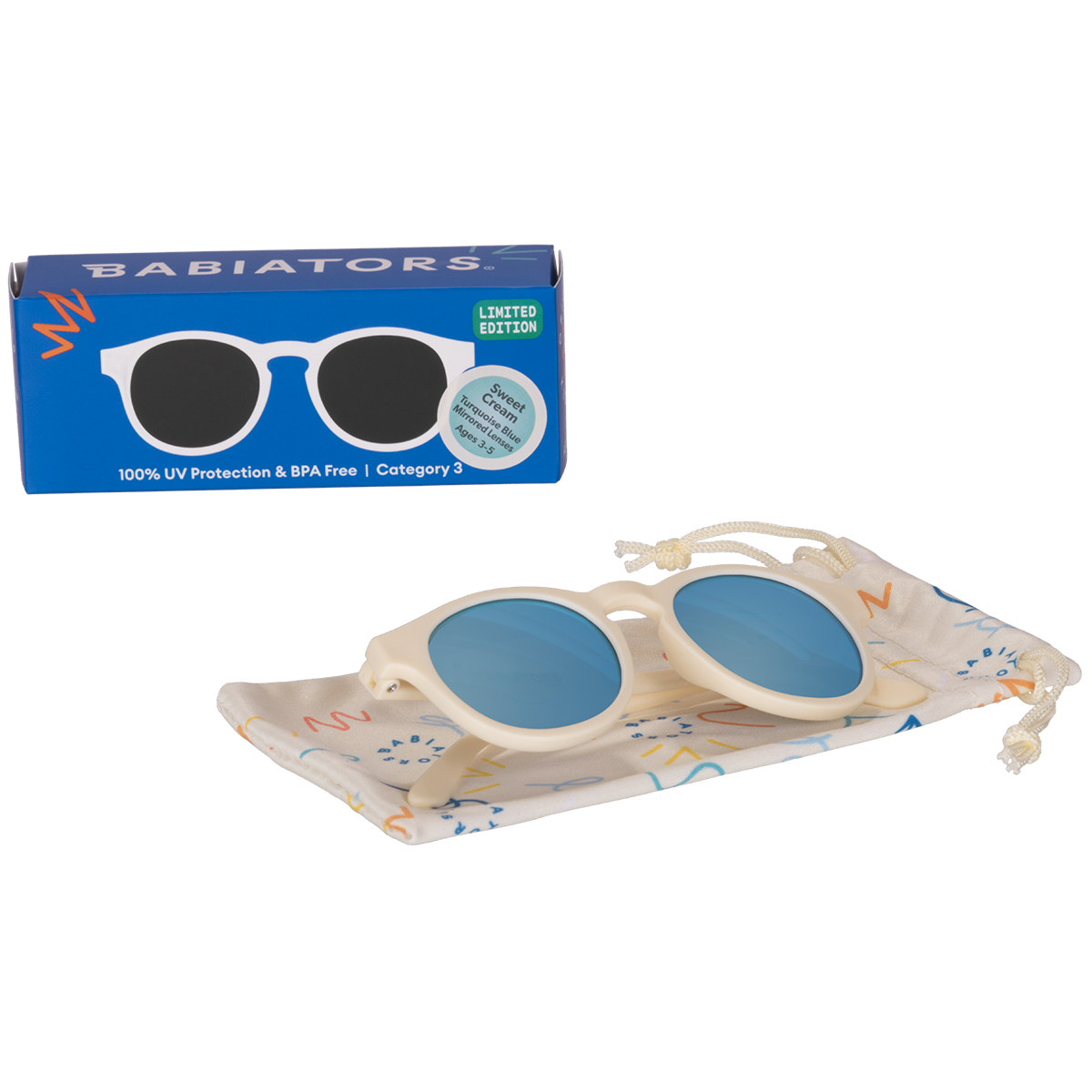 Non-Polarized Keyhole Sunglasses | Sweet Cream