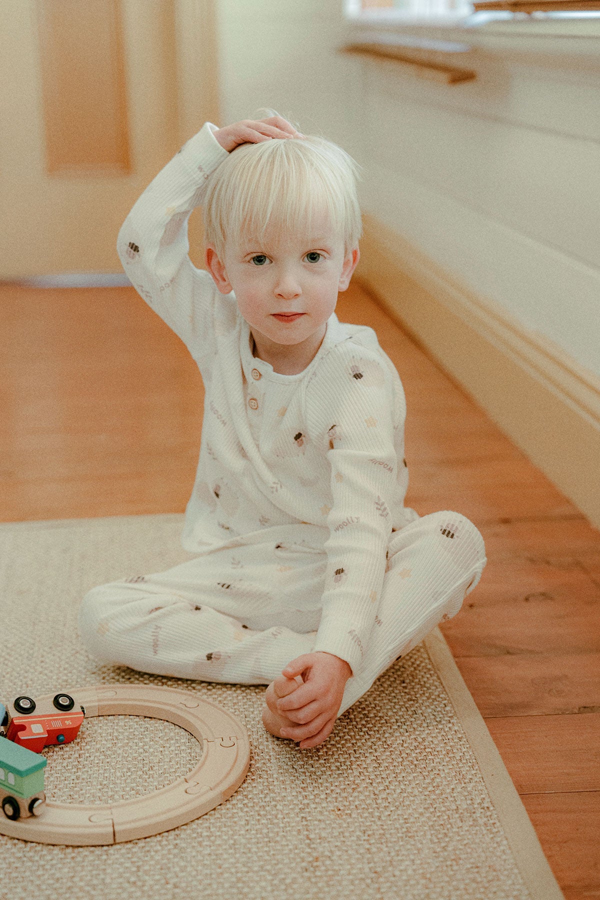 Organic Cotton Pants - Sheep Print