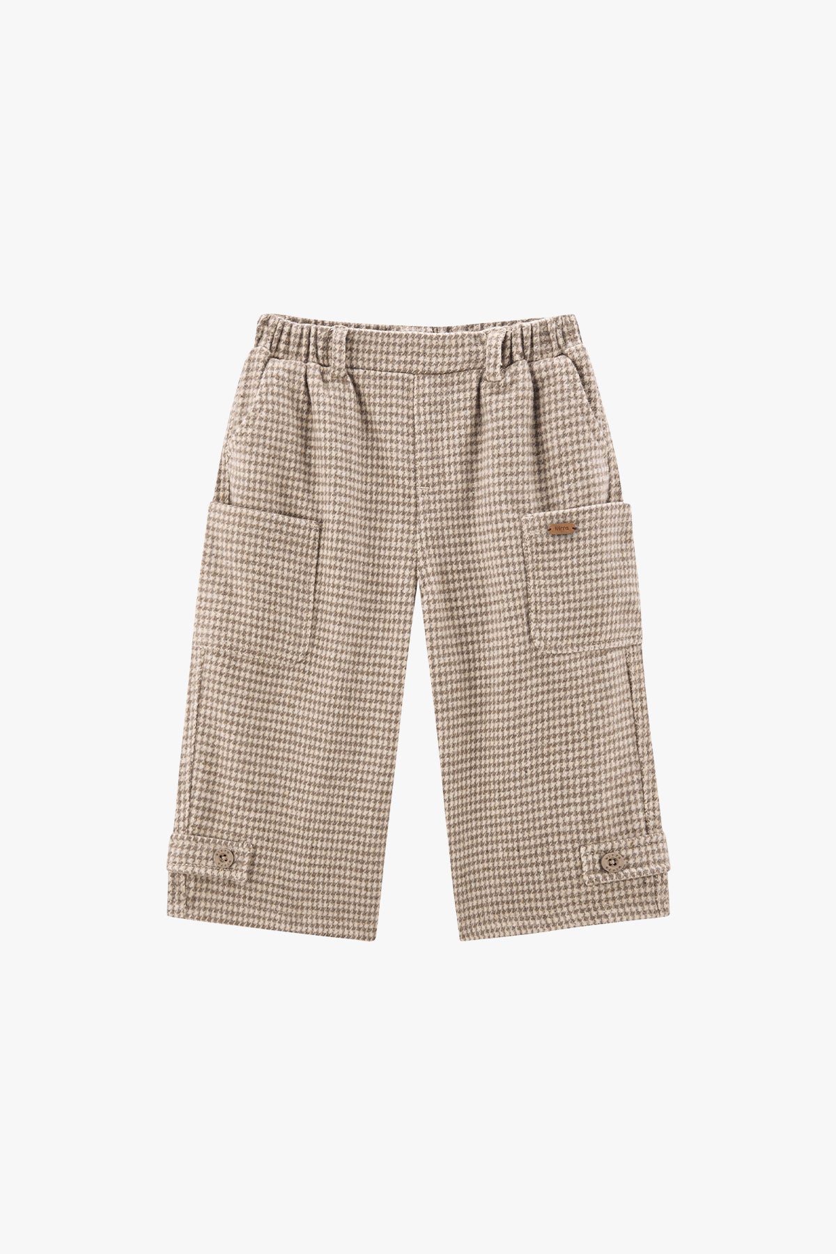 Plaid Fleece Pants - Brown