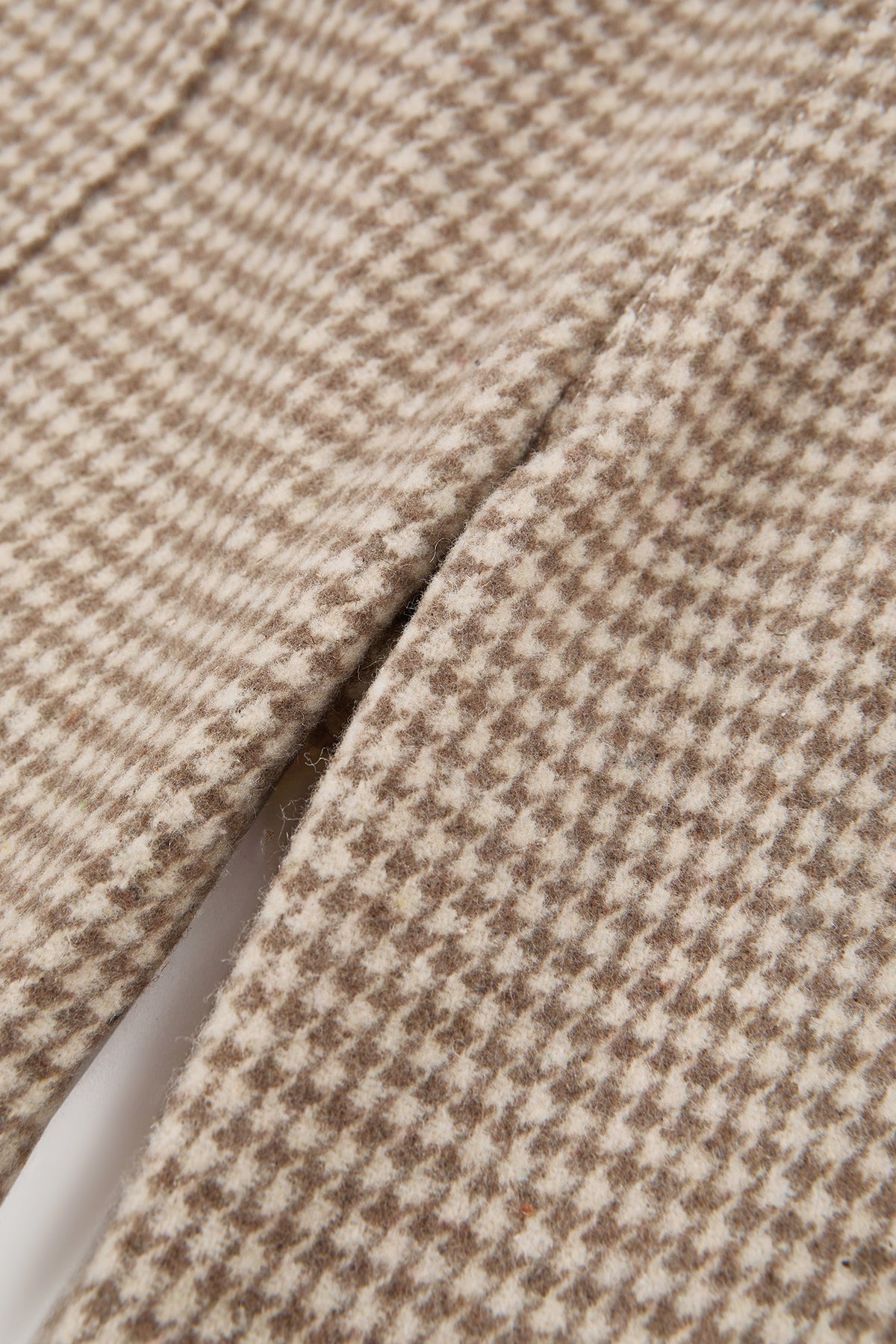 Plaid Fleece Pants - Brown