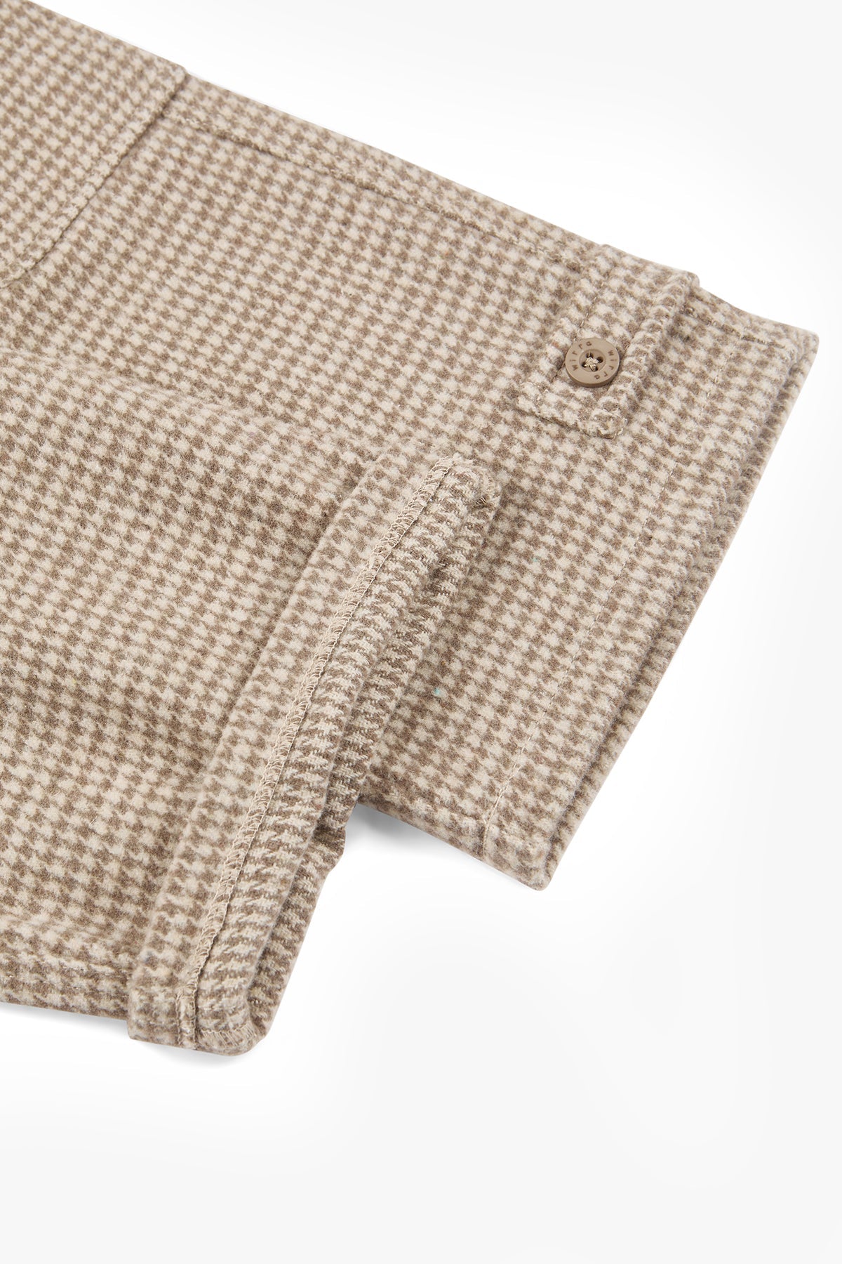 Plaid Fleece Pants - Brown