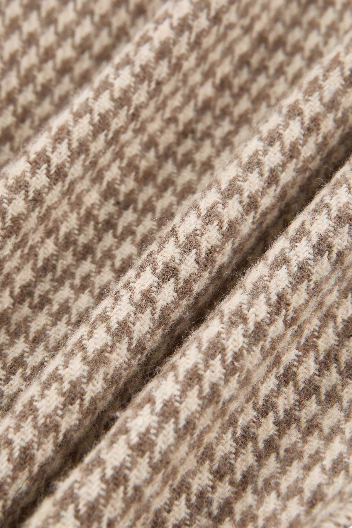 Plaid Fleece Pants - Brown