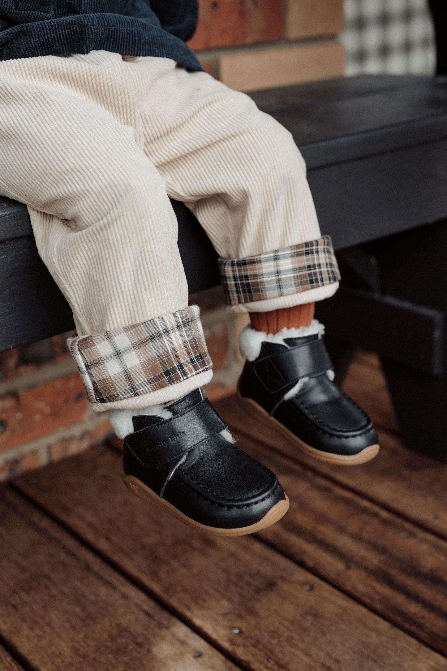 Plaid Pants - Cream