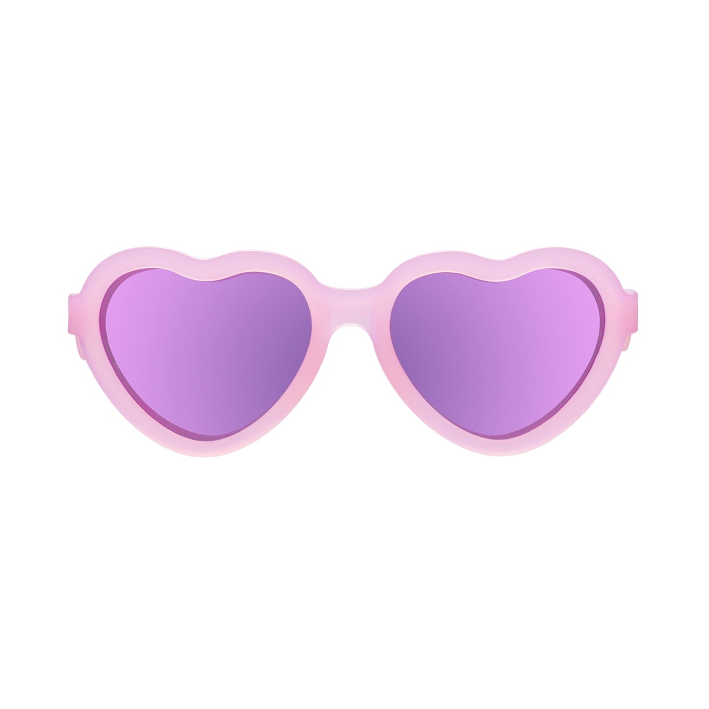 Polarized Heart Sunglasses | Frosted Pink