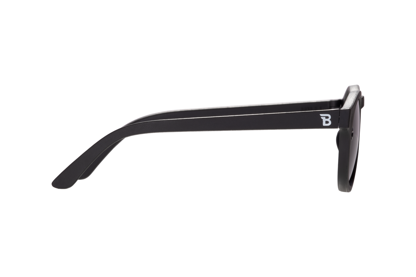 Polarized Keyhole Sunglasses | Jet Black Smoke Lenses