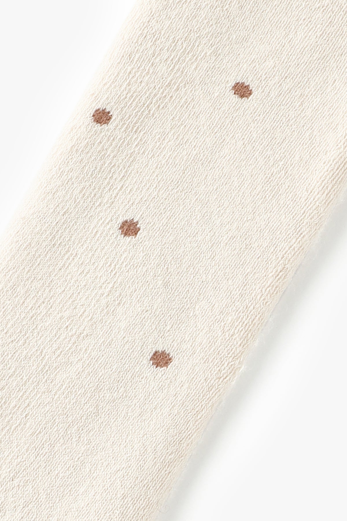 Polka Dot Socks - Light Beige